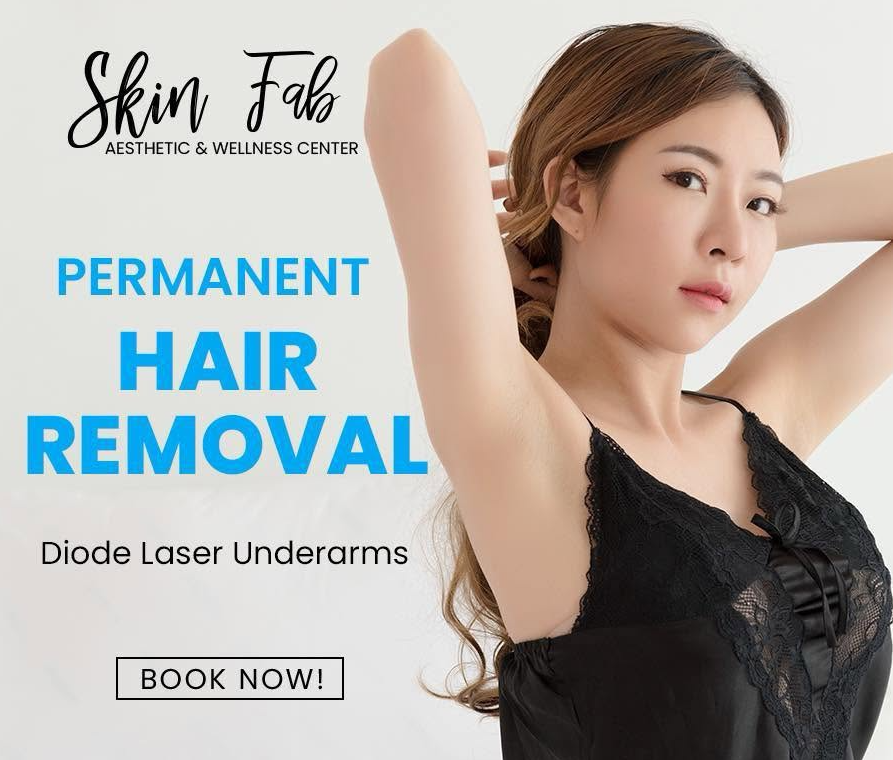 Diode laser hair removal promotional visual
